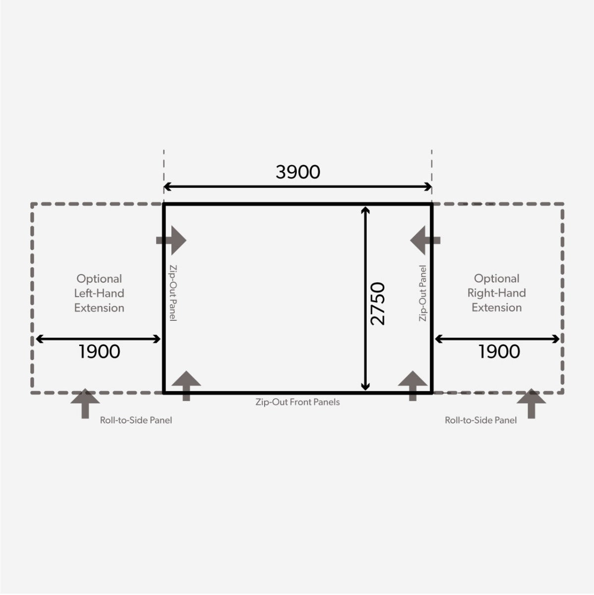 Dometic Club Air All Season 390 S Caravan Porch Awning (Package Deal)