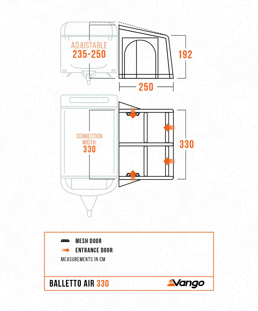 Vango Balletto Air 330 Porch Awning 2027