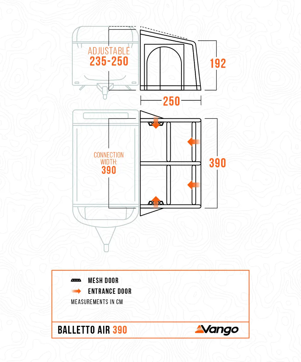 Vango Balletto Air 390 Porch Awning 2027