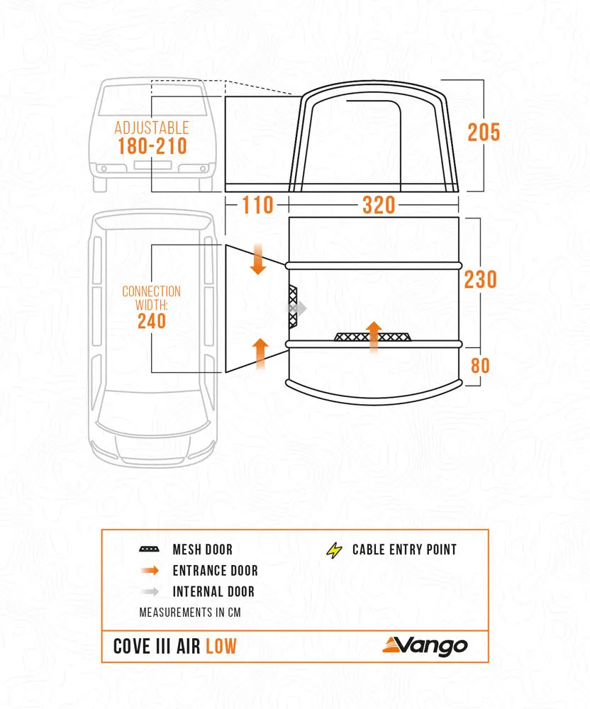 Vango Cove III Air Low Drive Away Awning 2027