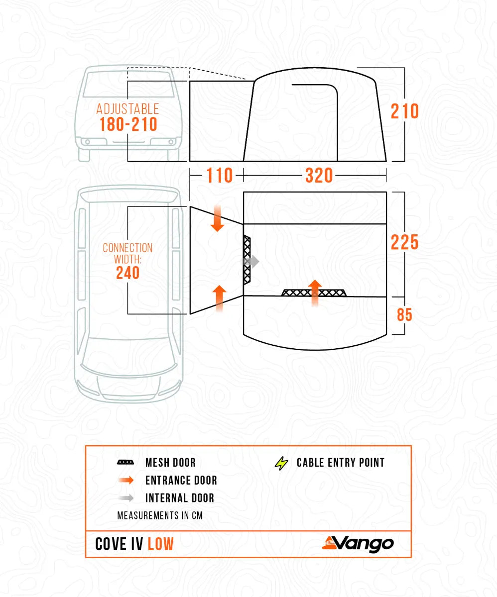 Vango Cove IV Low Drive Away Poled Awning 2027