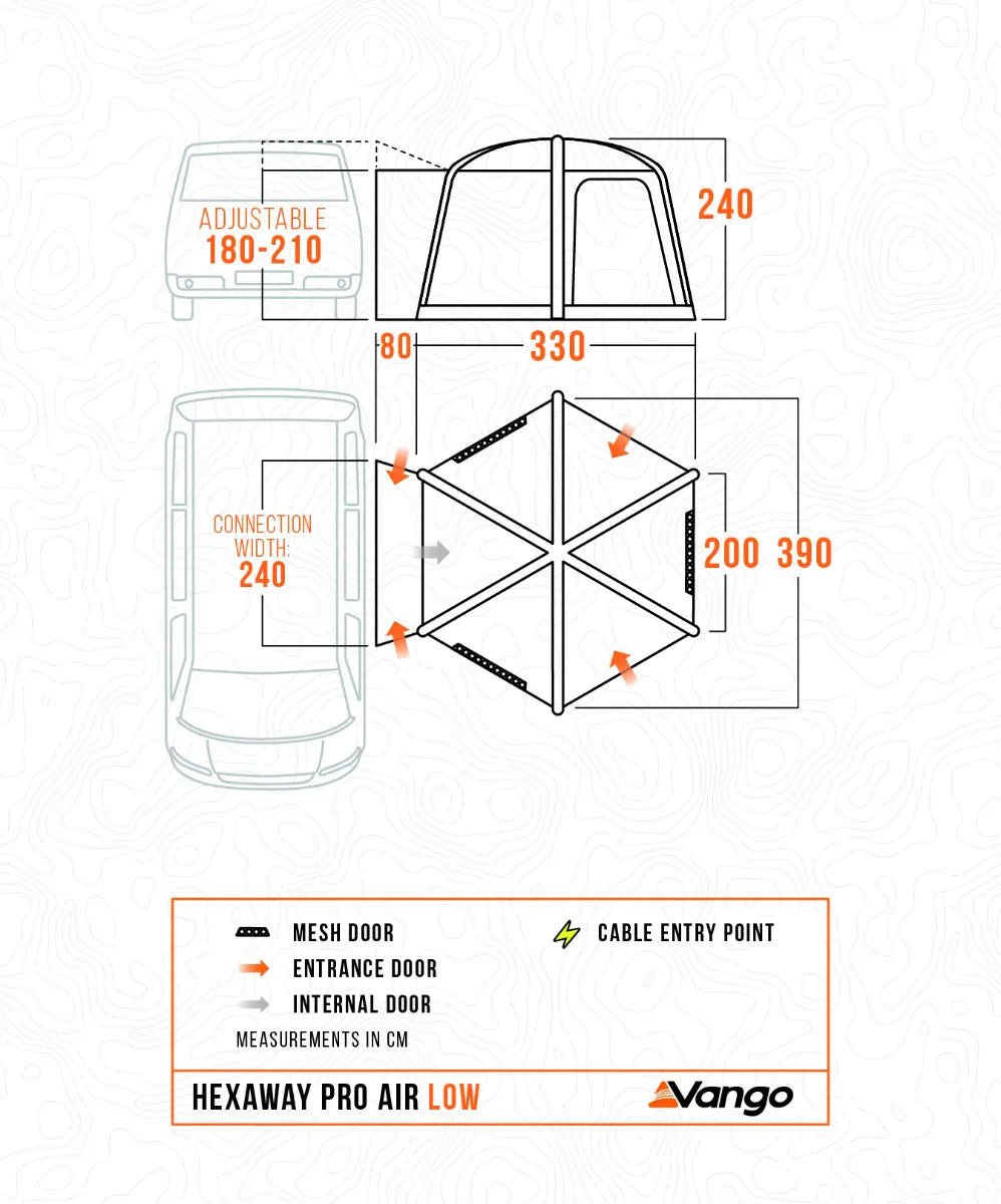 Vango HexAway Pro II Air Low Drive Away Awning 2027