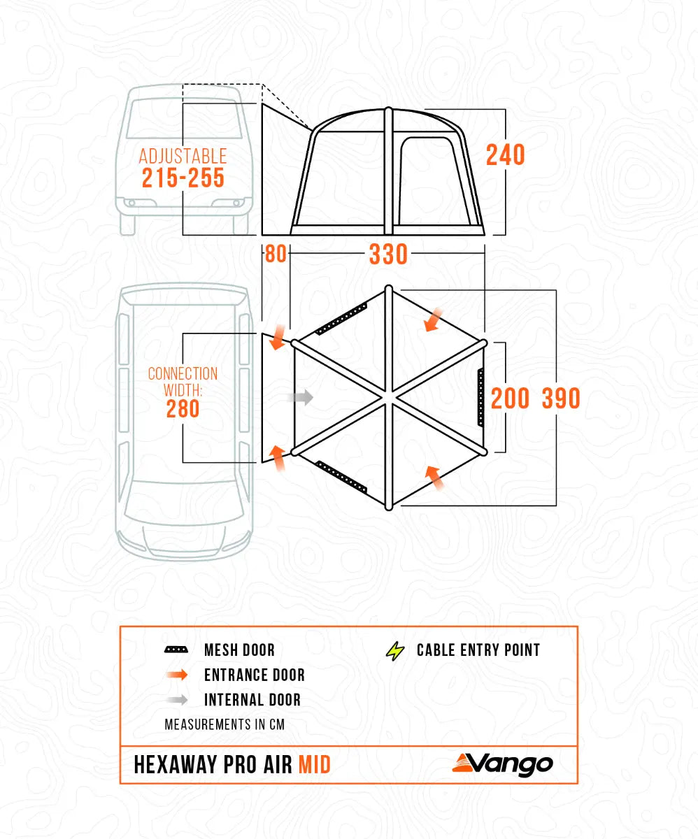 Vango HexAway Pro II Air Mid Drive Away Awning 2027