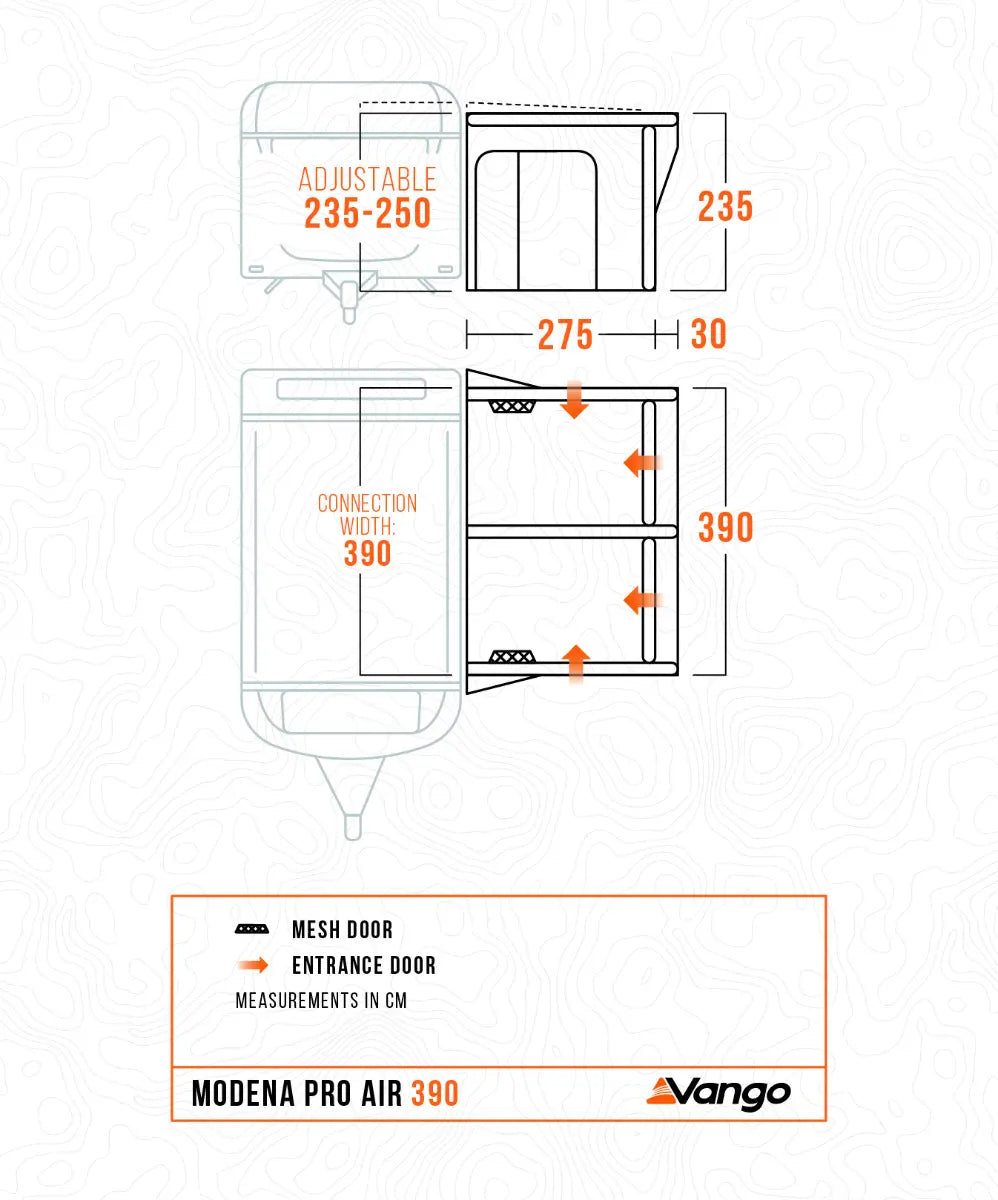 Vango Modena Pro Air 390 Caravan Awning 2027