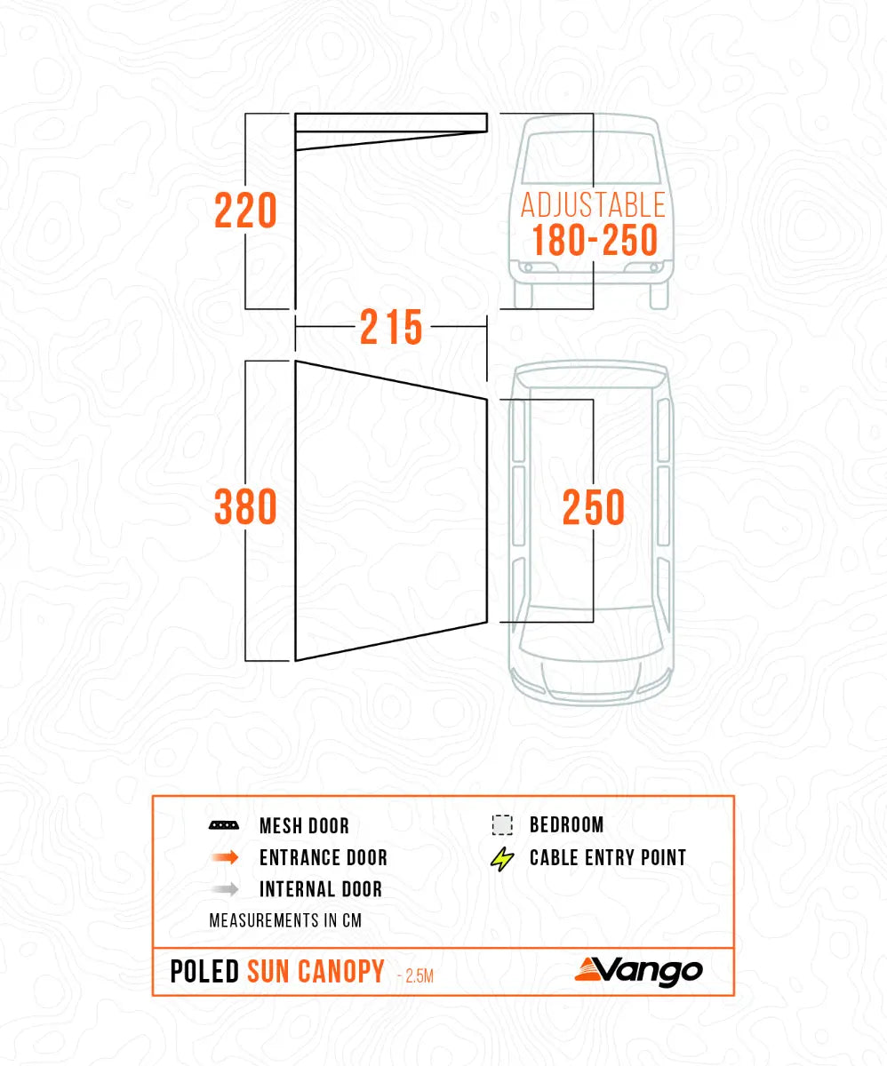 Vango Sun Canopy Poled 2.5m 2027
