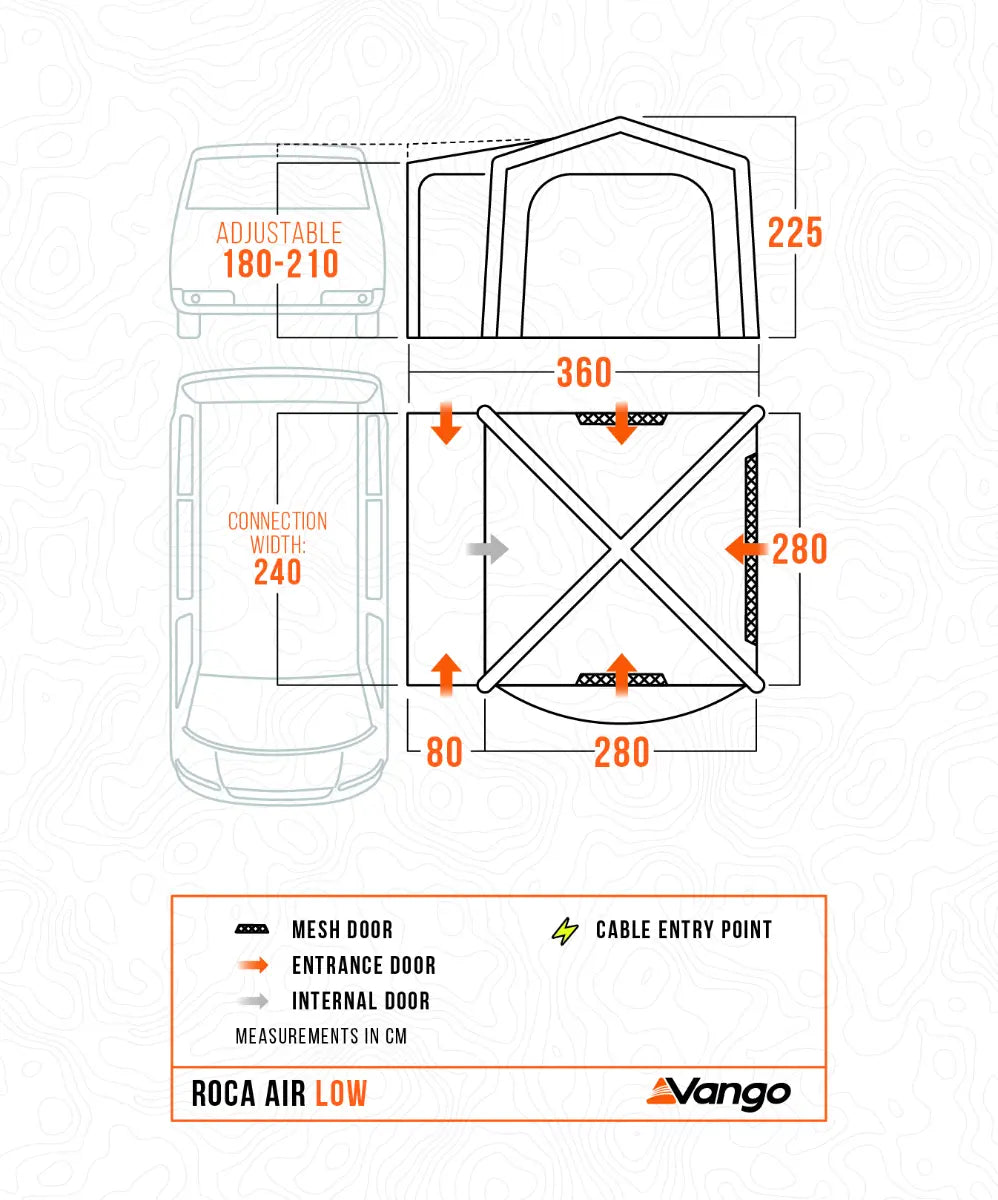 Vango Roca Air Low Drive Away Awning 2027