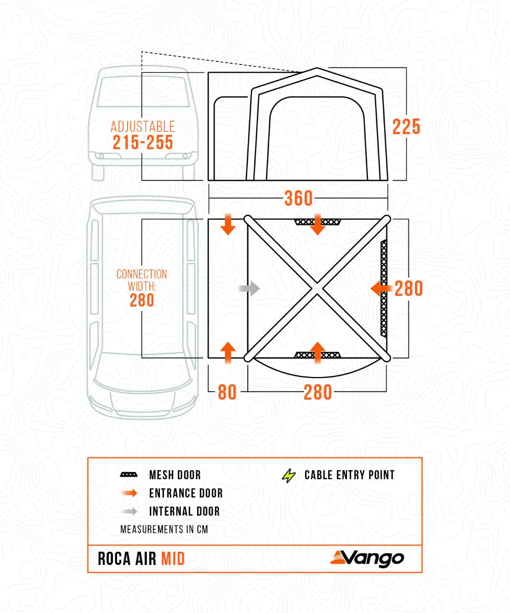 Vango Roca Air Mid Drive Away Awning 2027