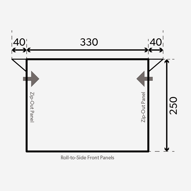 Dometic Rally Pro 330 Poled Caravan Porch Awning