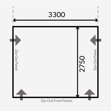 Dometic Club Air All Season 330 M Inflatable Motorhome Awning
