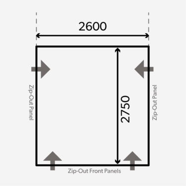 Dometic Club Air Pro 260 M Inflatable Motorhome Awning