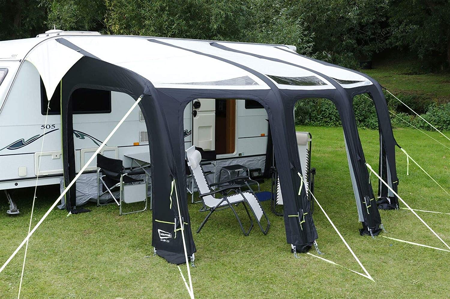 Leisurewize Skyliner 420 Single Inflation Point Porch Awning