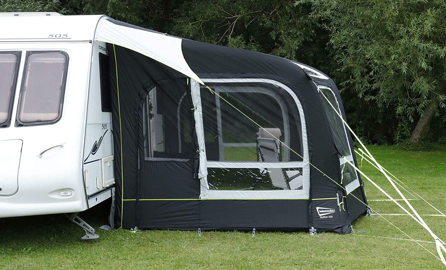 Leisurewize Skyliner 420 Single Inflation Point Porch Awning