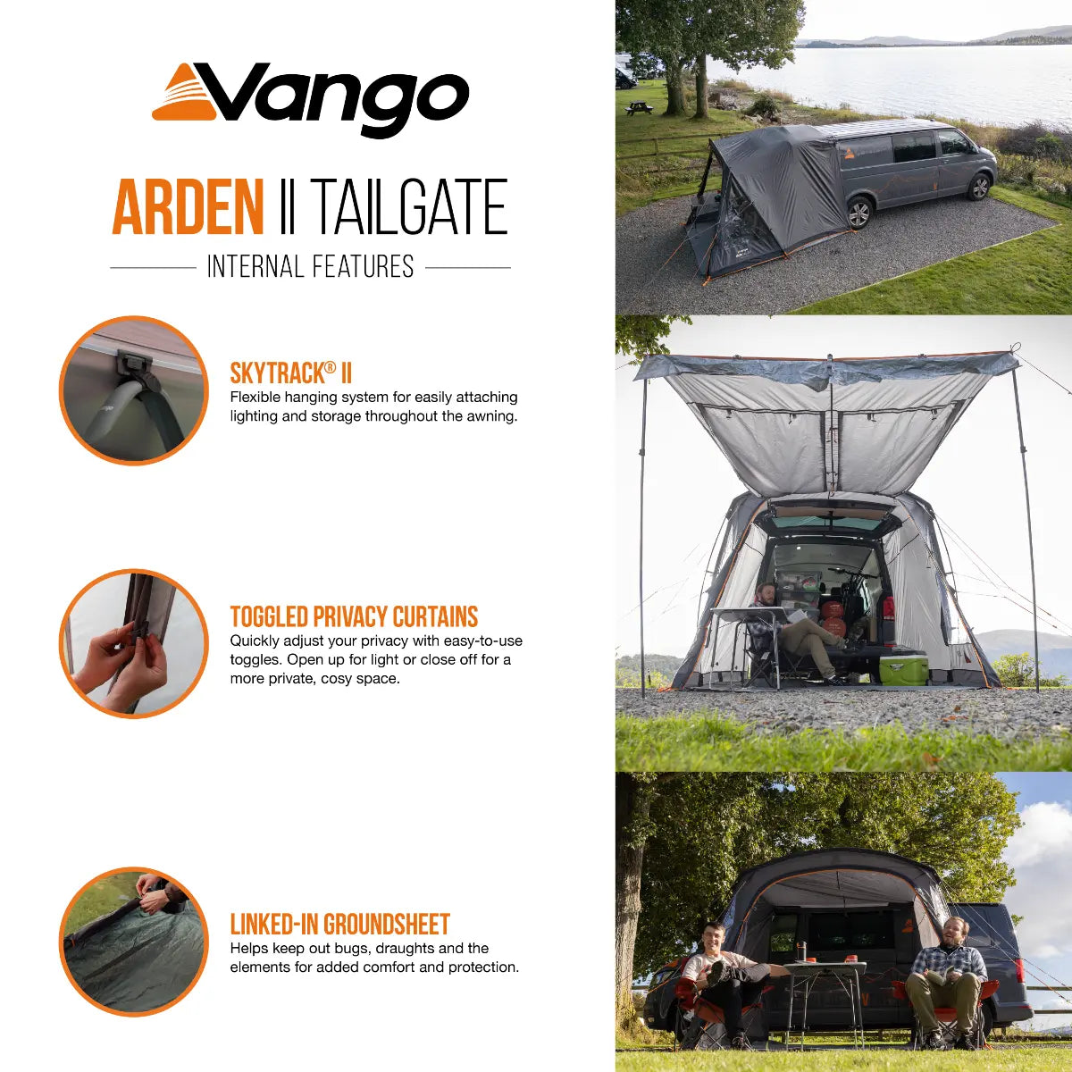 Vango Arden II Poled Tailgate Awning 2027