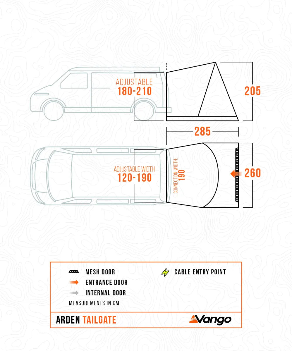 Vango Arden Tailgate Low Poled Awning 2026