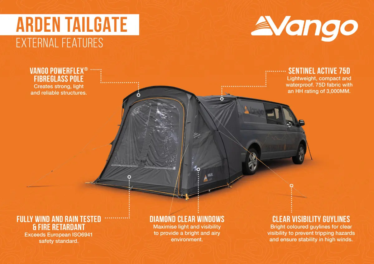 Vango Arden Tailgate Low Poled Awning 2026