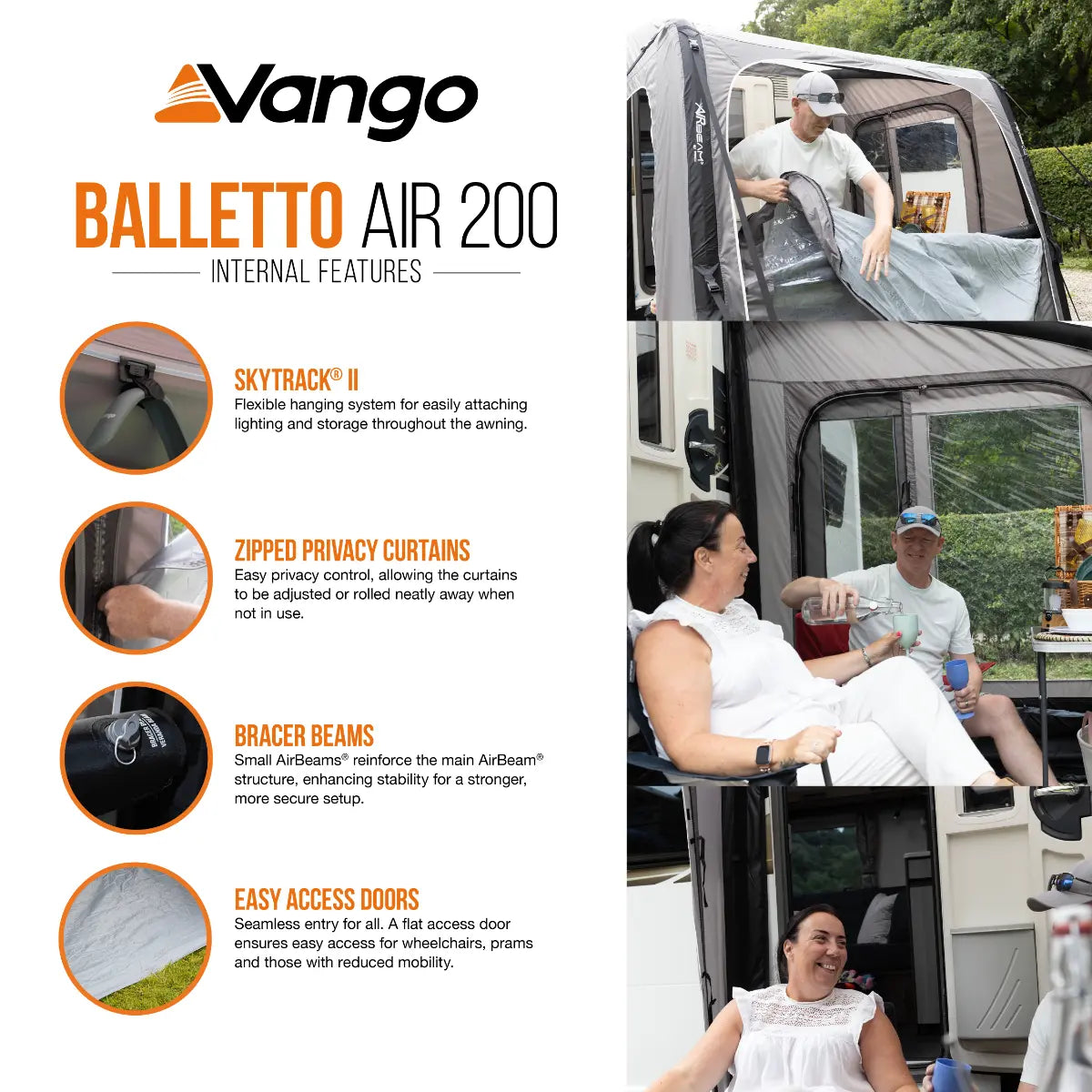 Vango Balletto Air 200 Porch Awning 2027