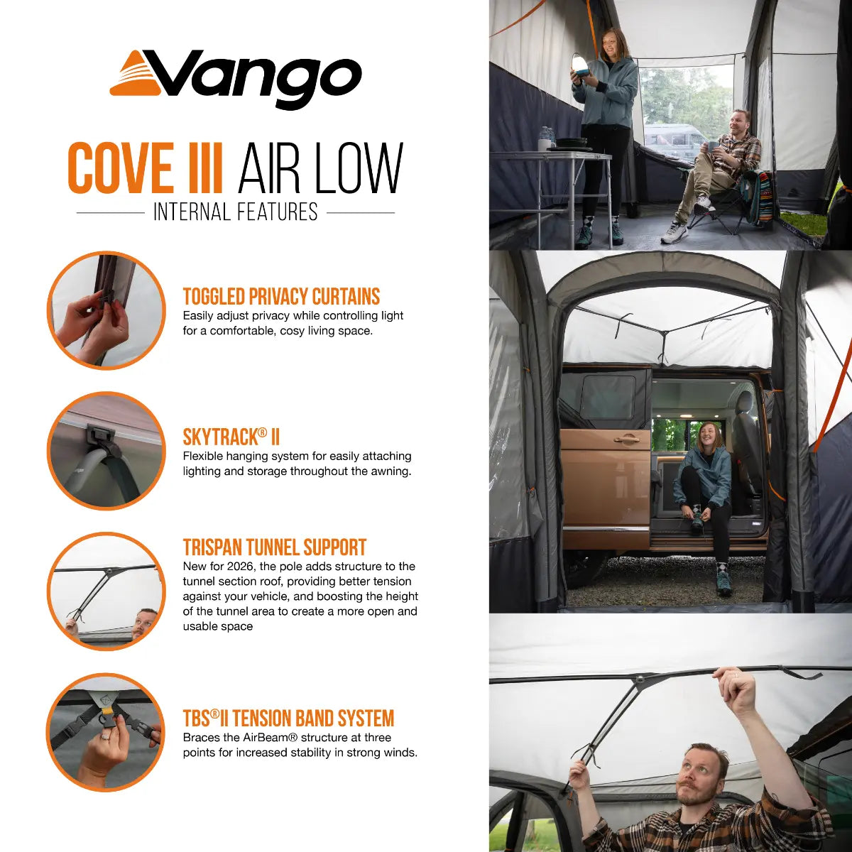 Vango Cove III Air Low Drive Away Awning 2027