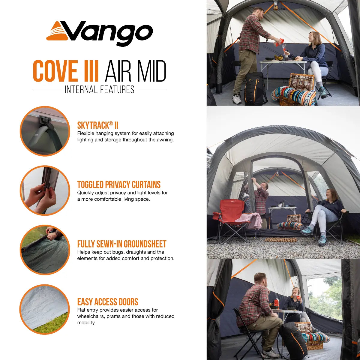 Vango Cove III Air Mid Drive Away Awning 2027