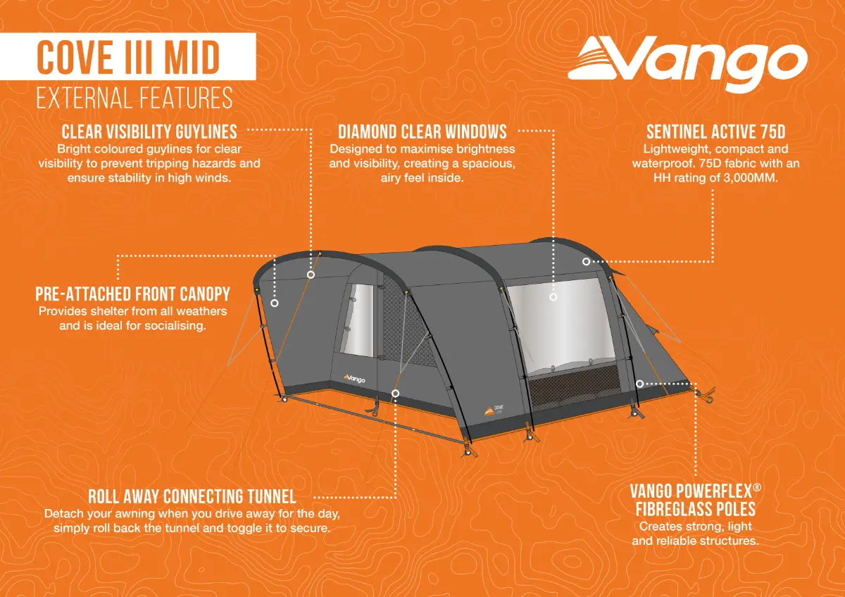 Vango Cove III Mid Poled Drive Away Awning 2026