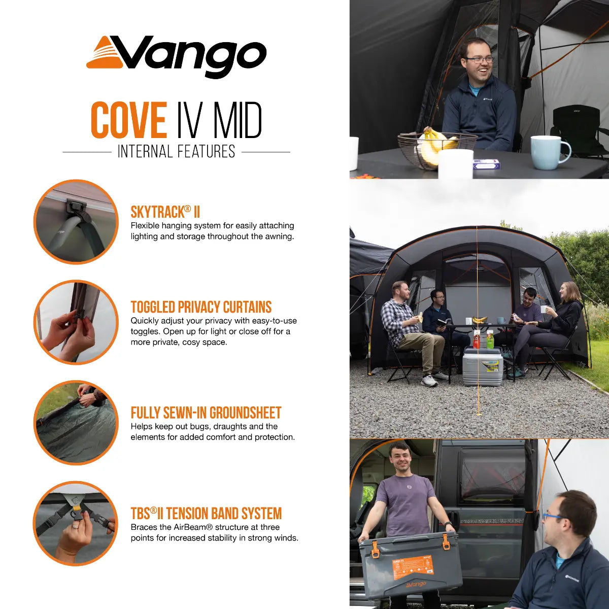 Vango Cove IV Mid Drive Away Poled Awning 2027
