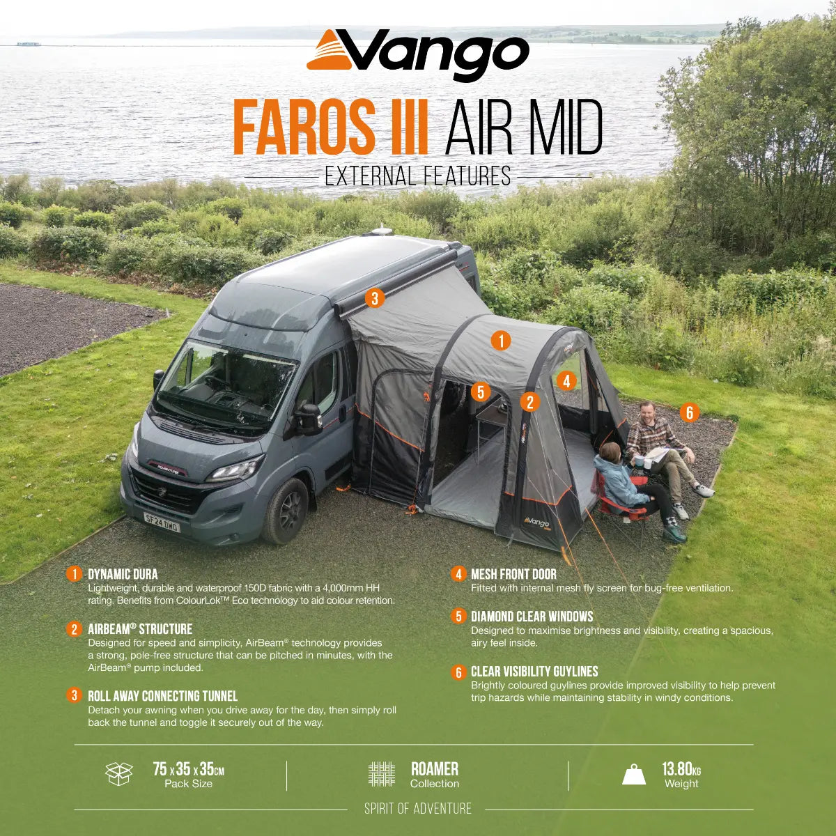 Vango Faros III Air Mid Drive Away Awning 2027