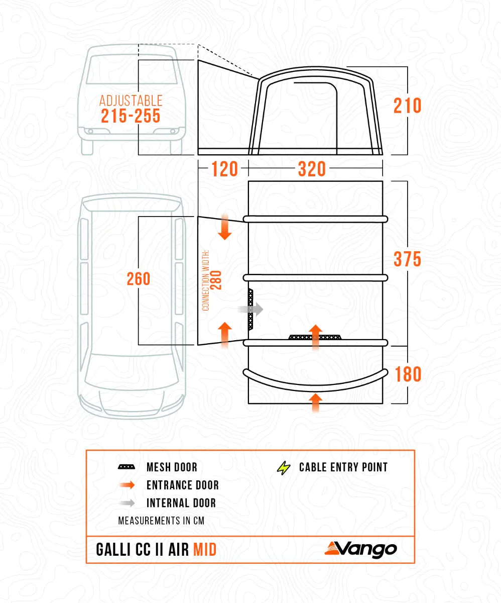 Vango Galli CC II Air Mid Inflatable Drive Away Awning