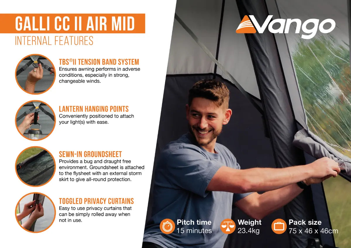 Vango Galli CC II Air Mid Inflatable Drive Away Awning