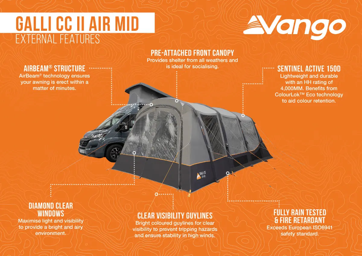 Vango Galli CC II Air Mid Inflatable Drive Away Awning