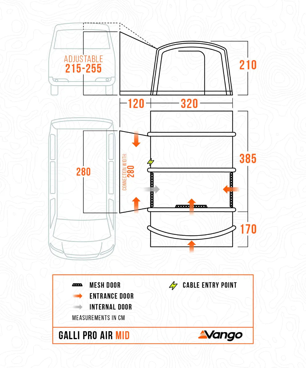Vango Galli Pro Air Mid Inflatable DriveAway Awning