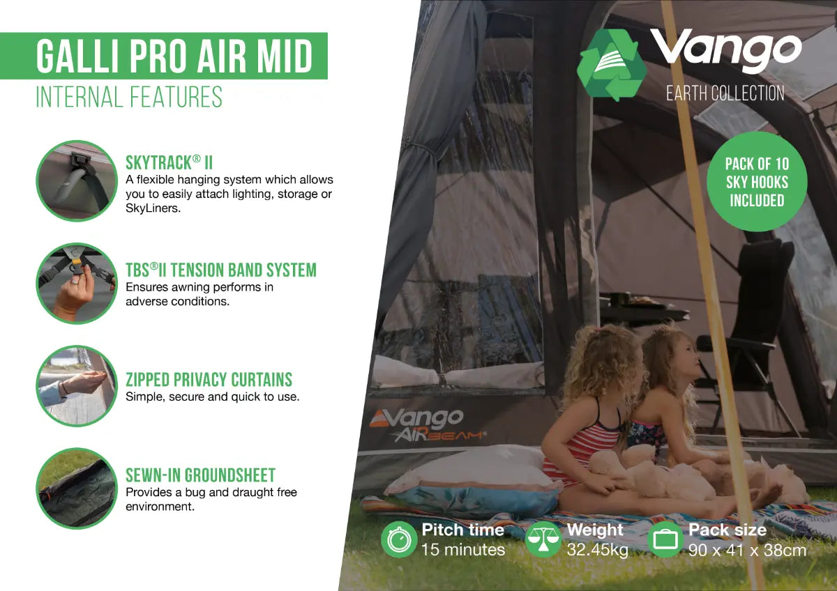Vango Galli Pro Air Mid Inflatable DriveAway Awning