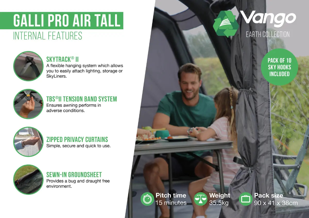 Vango Galli Pro Air Tall Inflatable DriveAway Awning