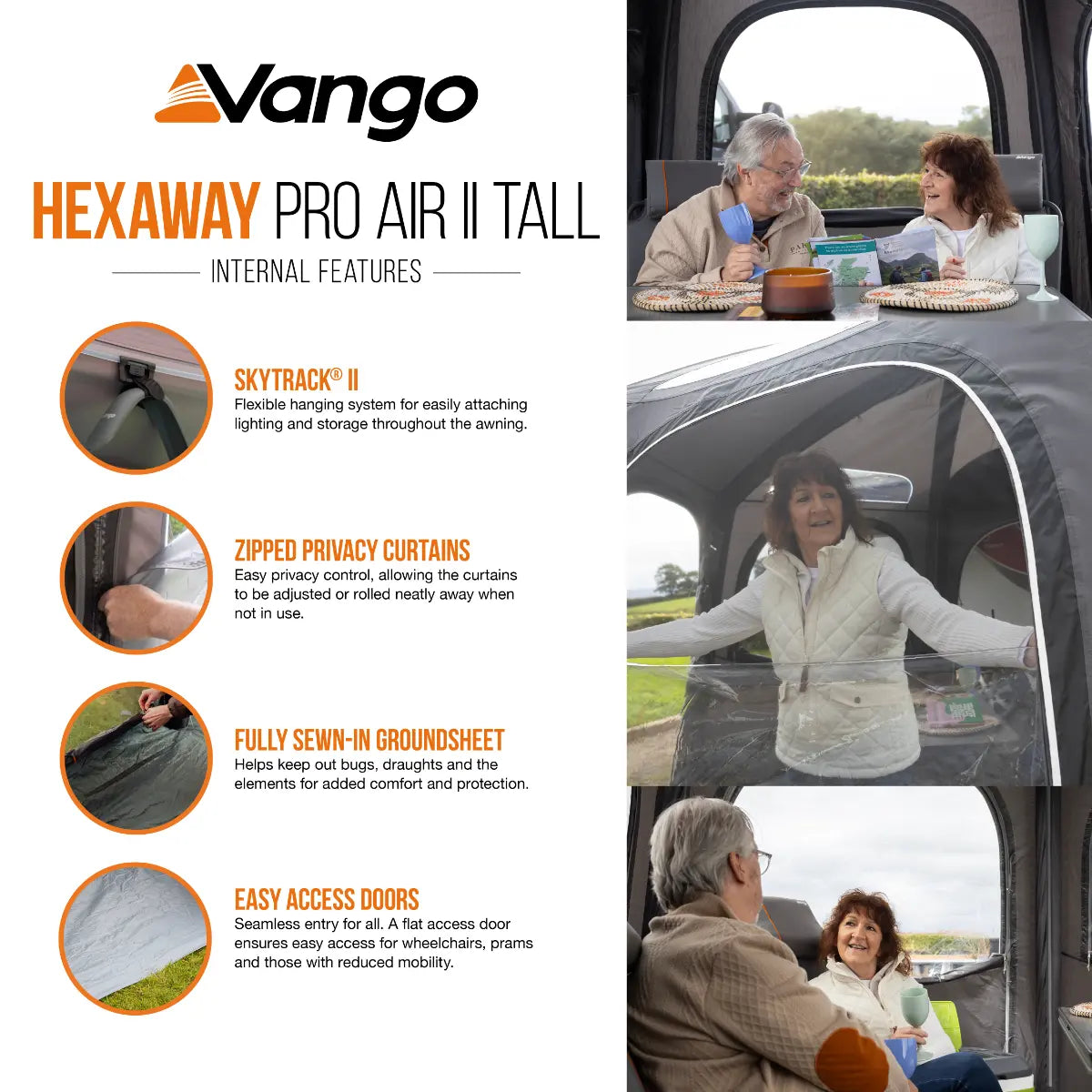 Vango HexAway Pro II Air Tall Drive Away Awning 2027