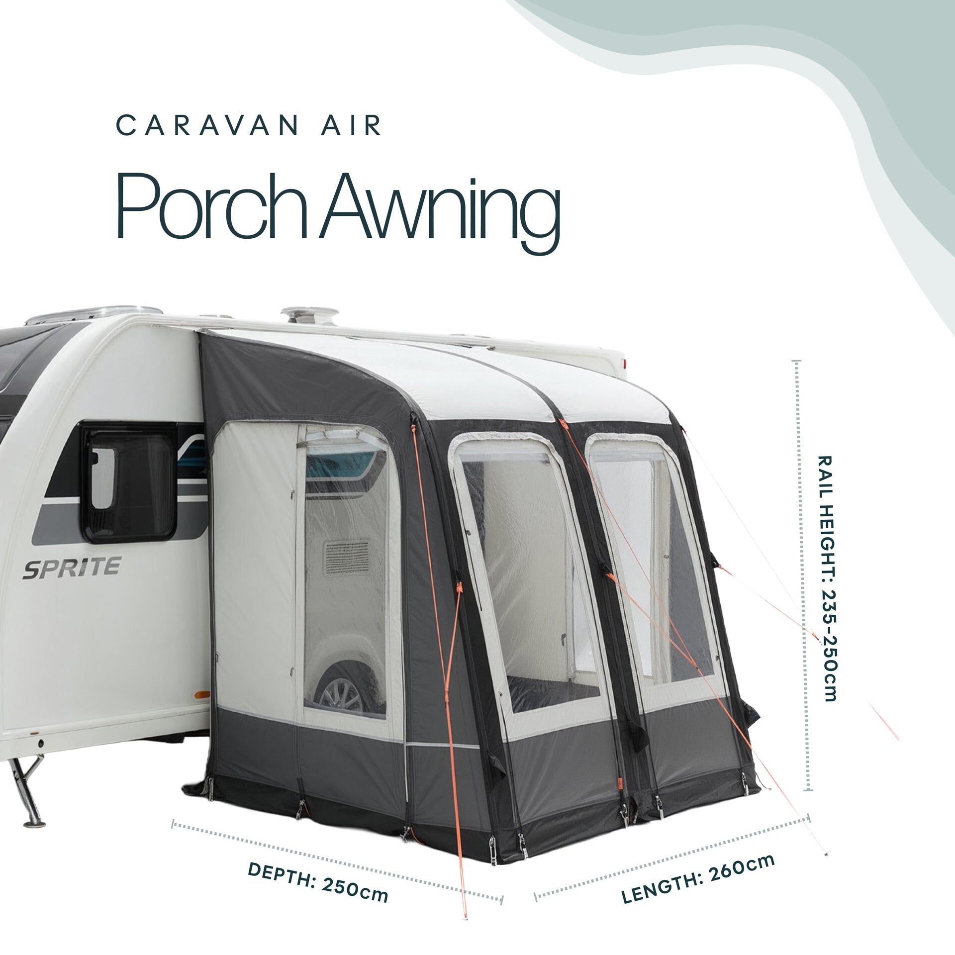 Leisurewize Traveller 260 Air Porch Awning
