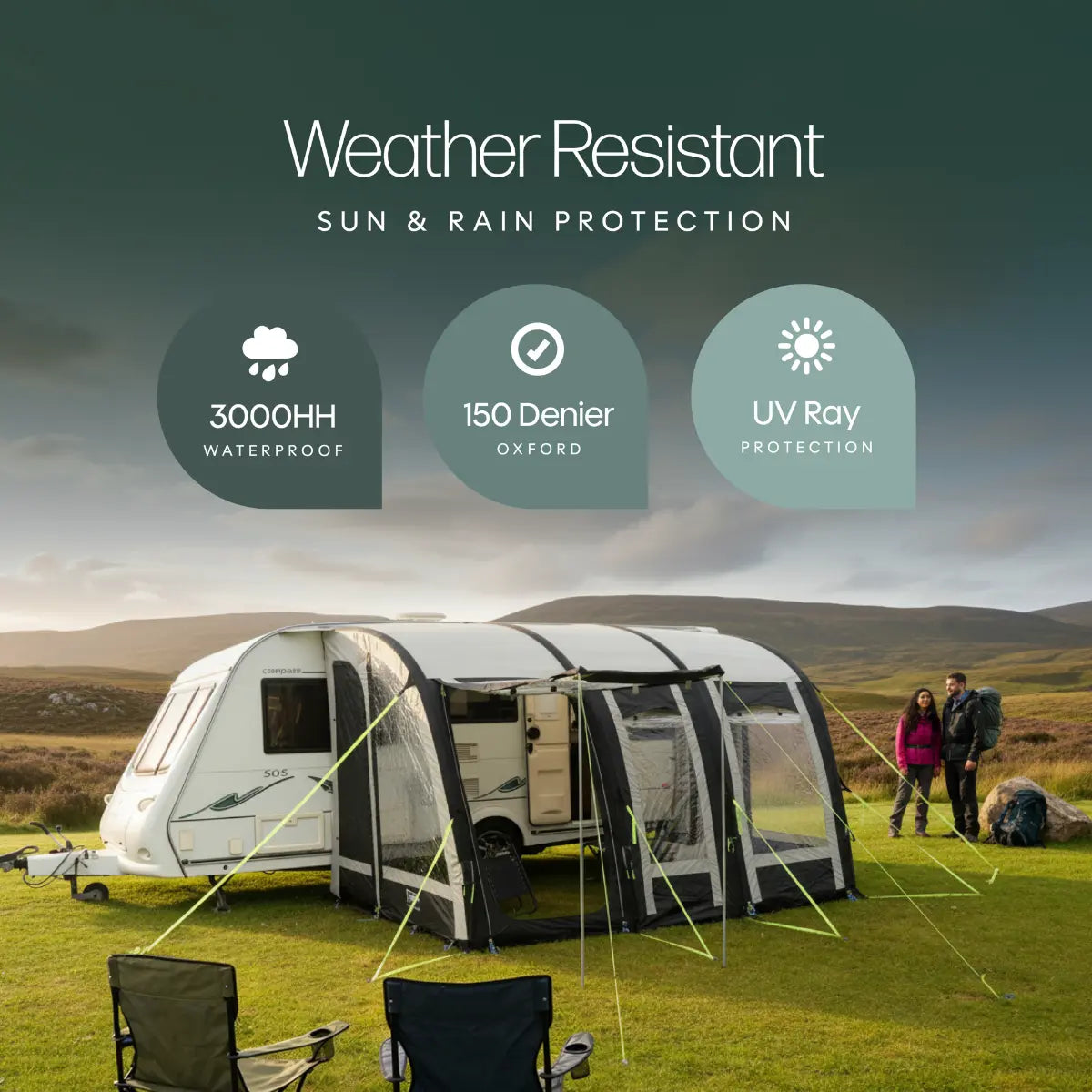 Leisurewize Ontario 390 Air Caravan Awning