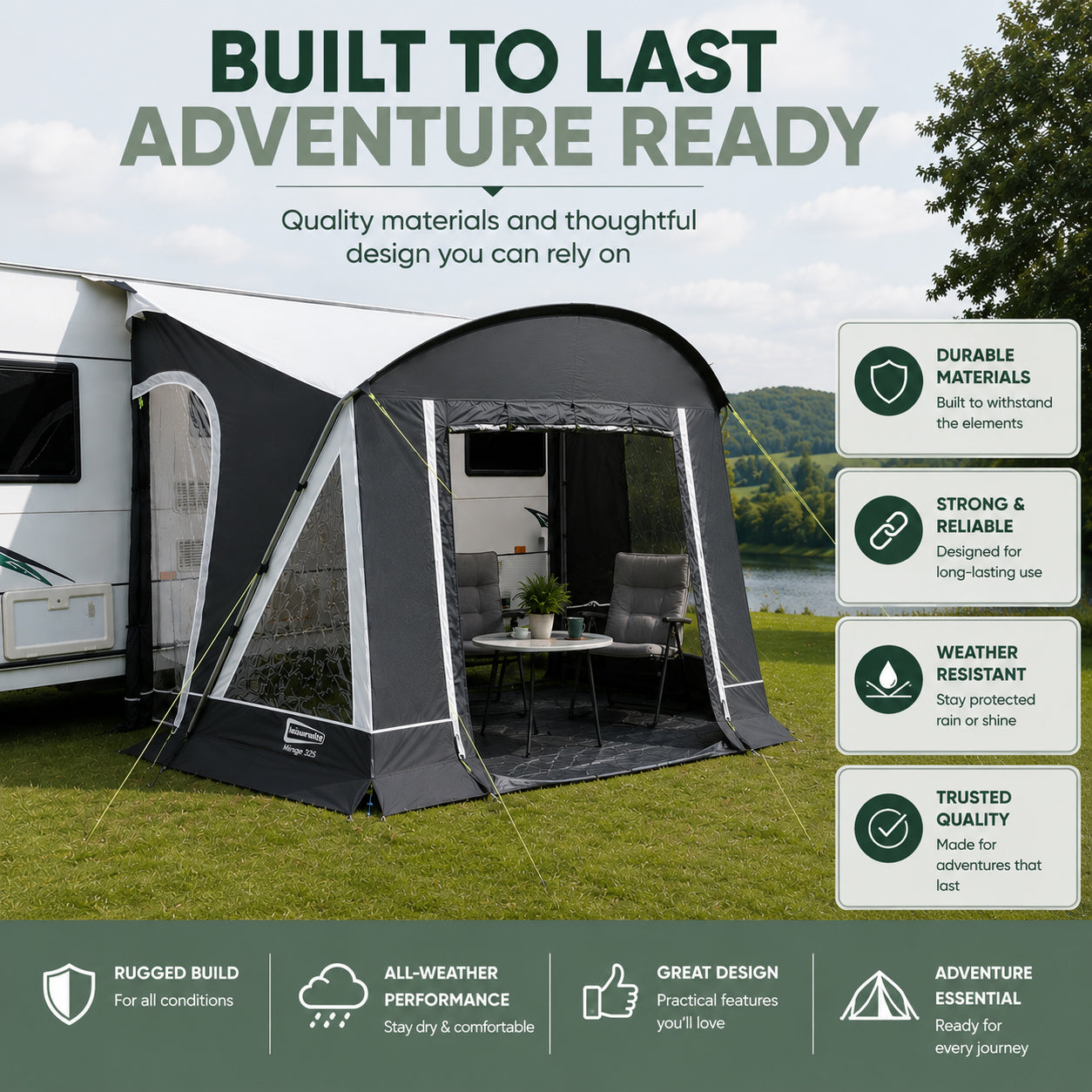Leisurewize Mirage 325 Caravan Porch Awning