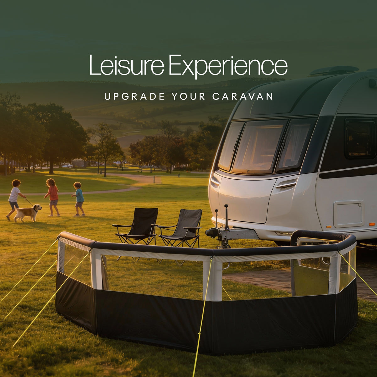 Leisurewize Air Break 8000 Inflatable 5 Panel Windbreak