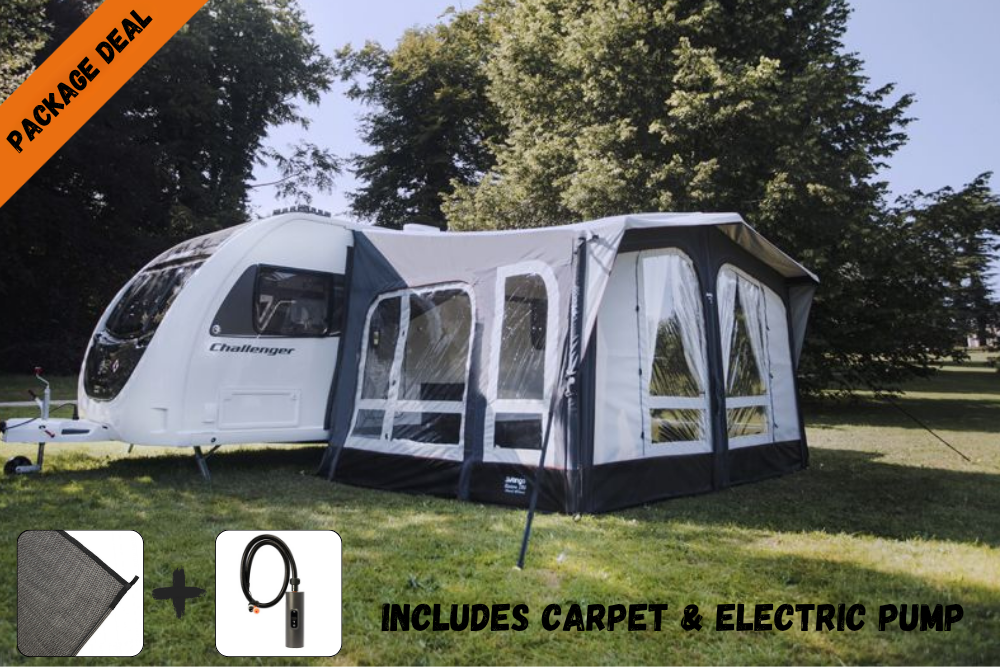 Vango Riviera Air 390 Elements TC Inflatable Caravan Awning (Package Deal)