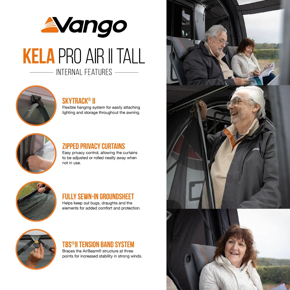 Vango Kela Pro II Air Tall Drive Away Awning 2027