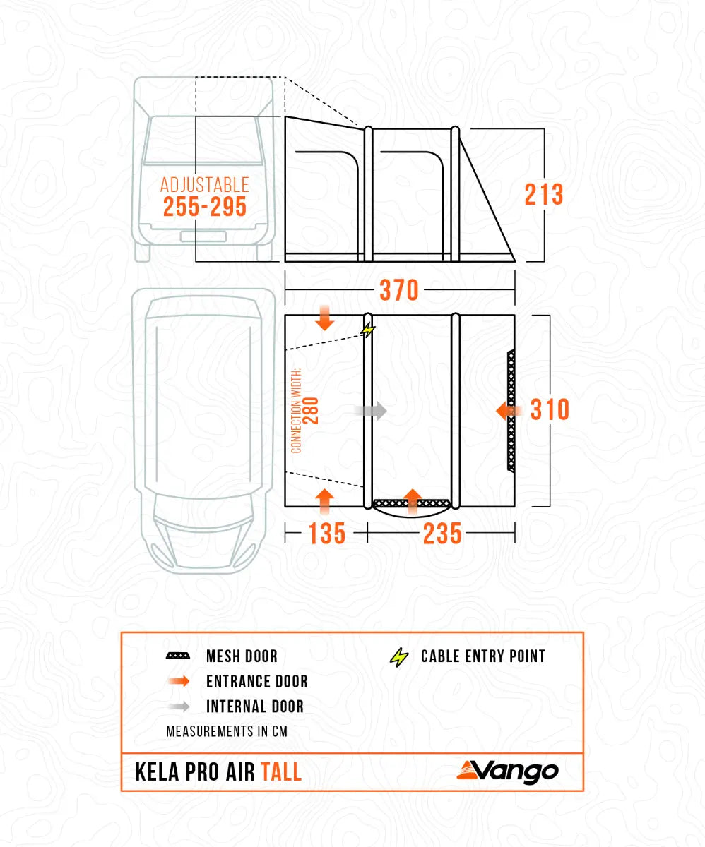 Vango Kela Pro Air Tall Inflatable Drive Away Awning