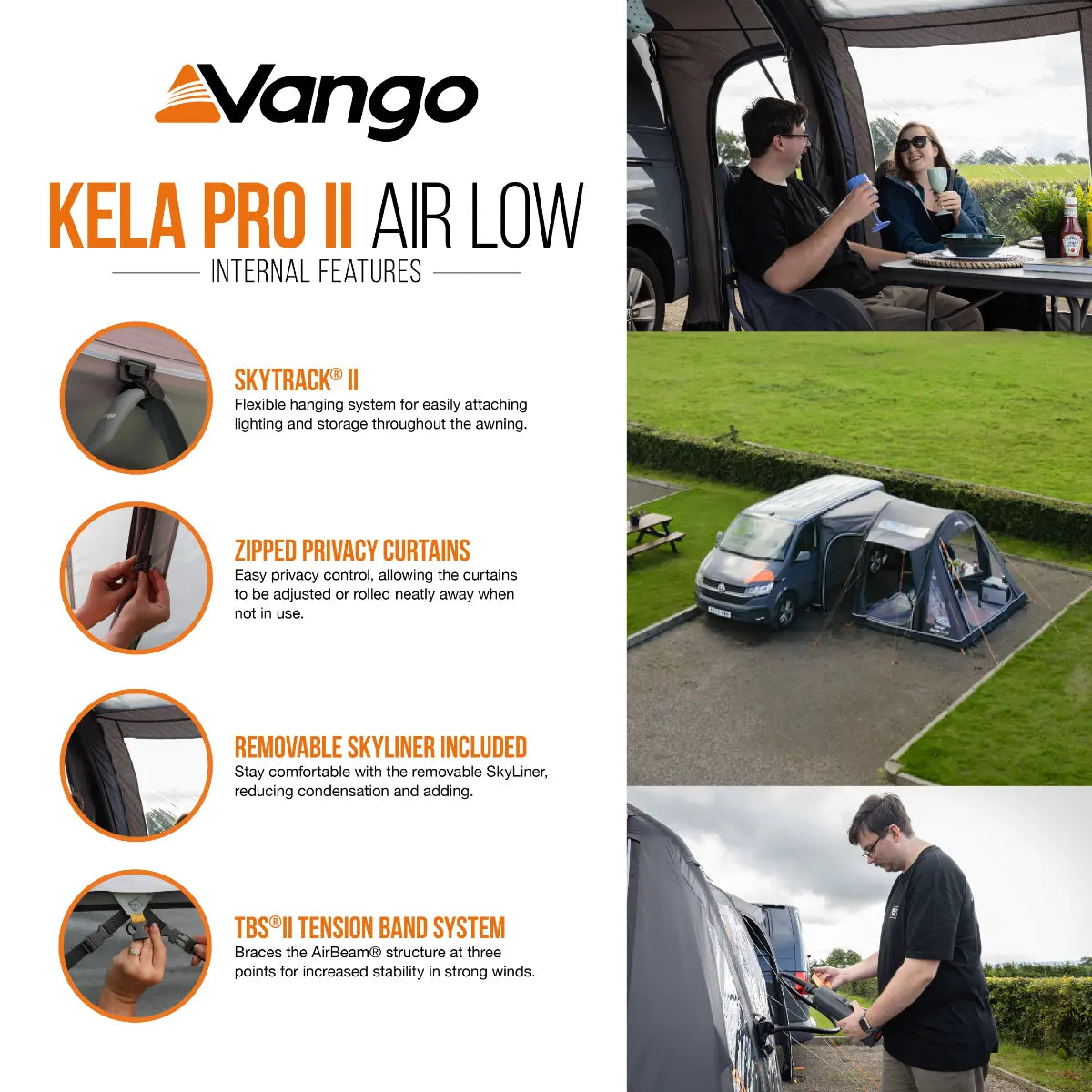 Vango Kela Pro II Air Low Drive Away Awning 2027