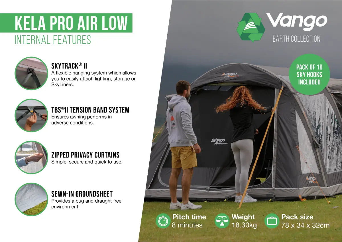 Vango Kela Pro Air Low Inflatable DriveAway Awning