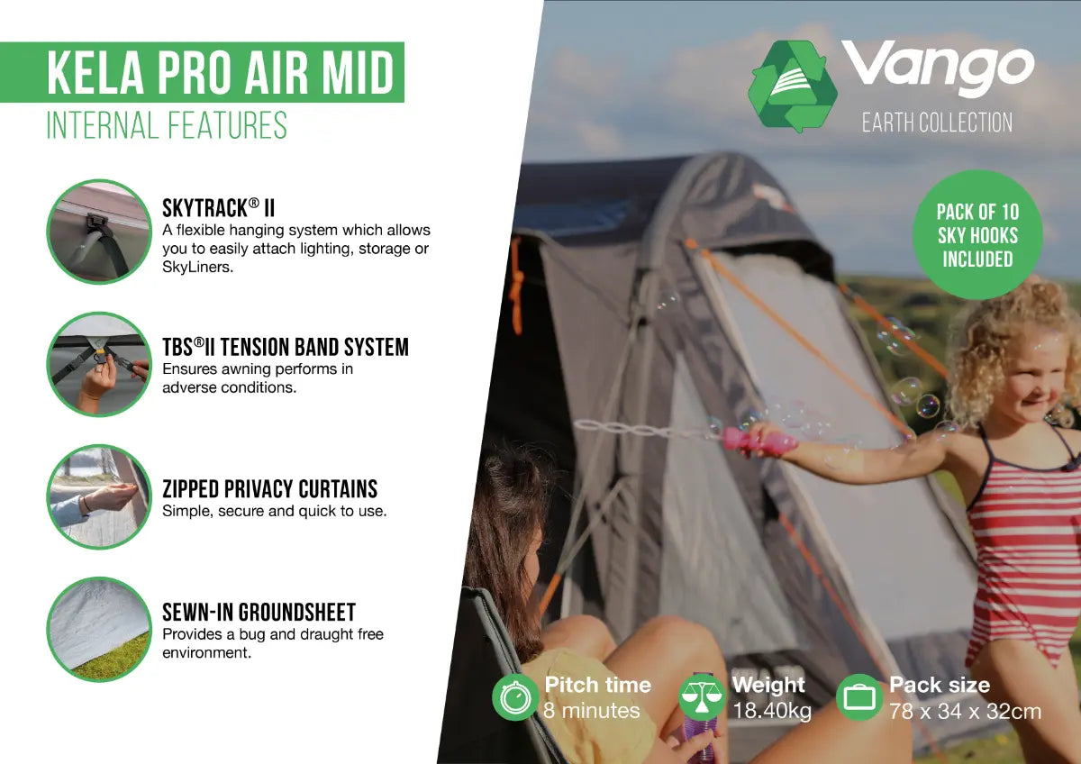 Vango Kela Pro Air Mid Inflatable DriveAway Awning