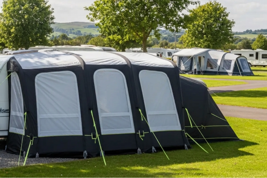 Leisurewize Skyliner 420 Single Inflation Point Porch Awning (Package Deal)