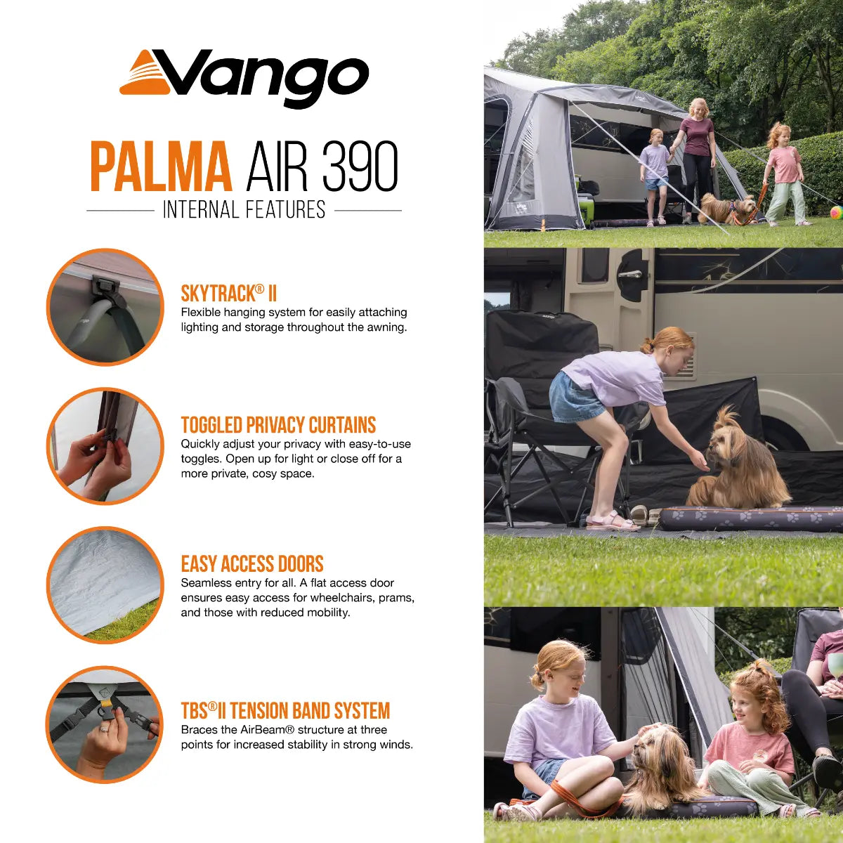 Vango Palma Air 390 Caravan Porch Awning 2027