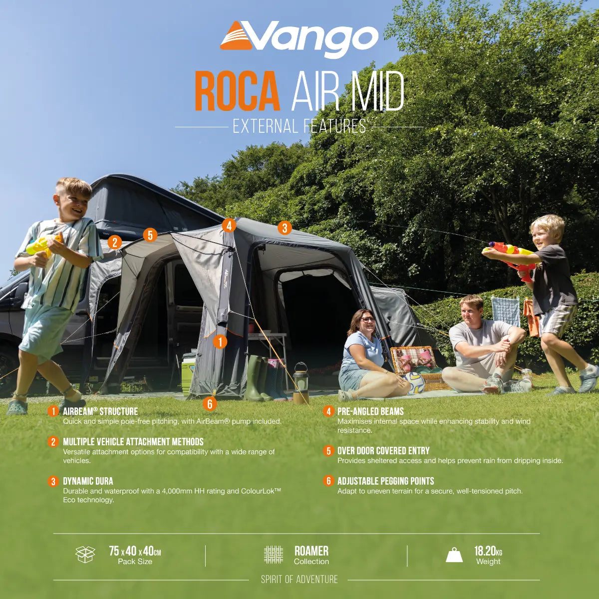Vango Roca Air Mid Drive Away Awning 2027