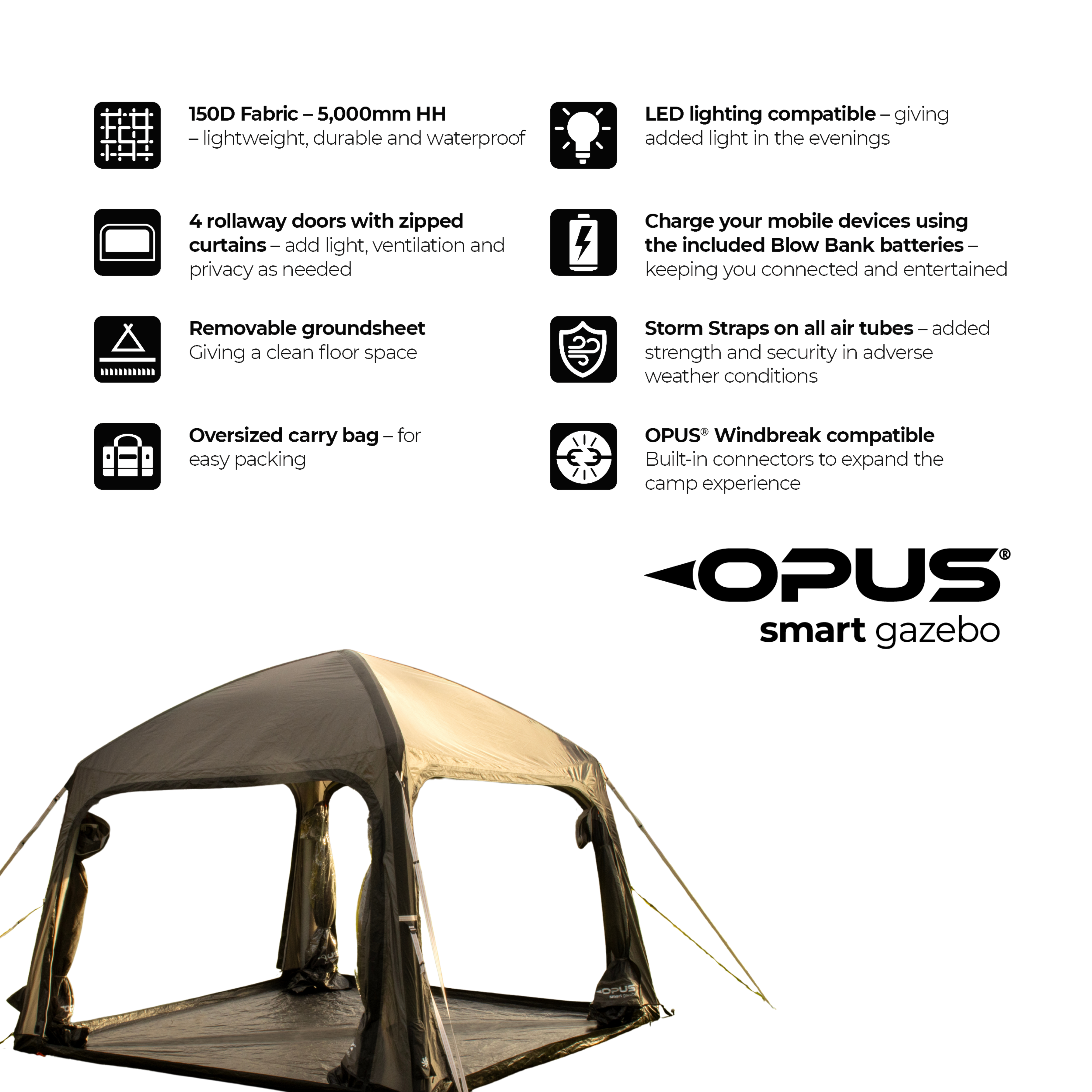 OPUS Smart Inflatable Gazebo