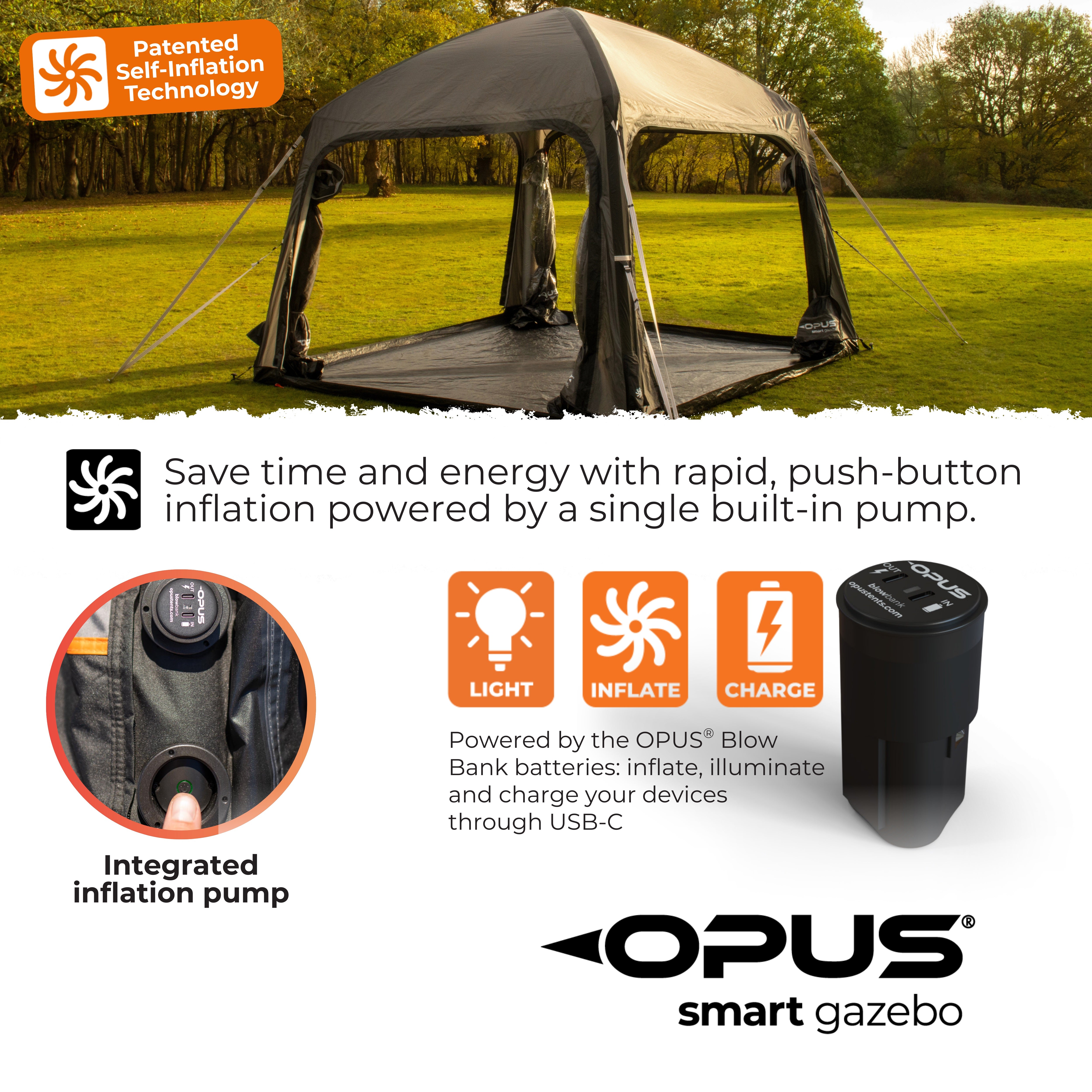OPUS Smart Inflatable Gazebo