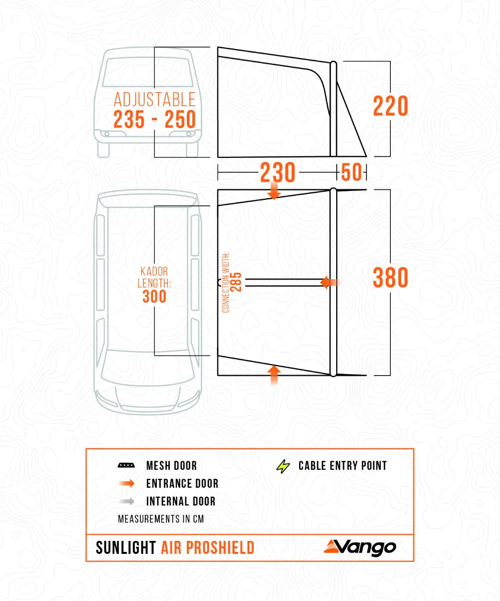Vango Sunlight Air 380 ProShield Inflatable Porch Awning / Sun Canopy 2026