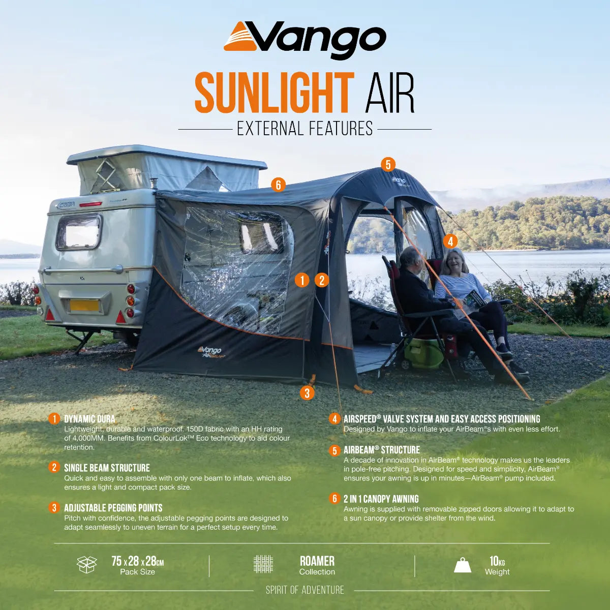 Vango Sunlight Air Awning / Sun Canopy 2027