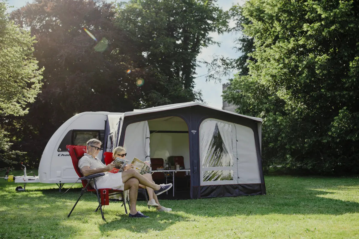 Vango Riviera Air 390 Elements TC Inflatable Caravan Awning (Package Deal)